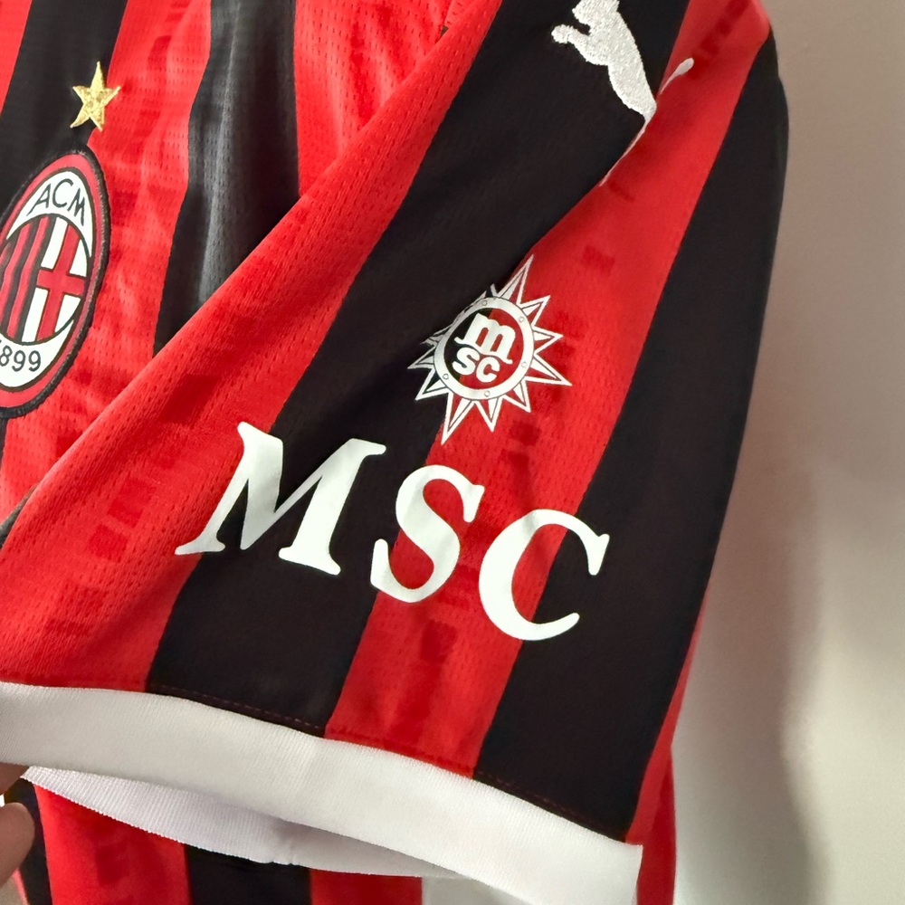 Santiago Gimenez #7 AC Milan New Men’s Serie A Puma Home Soccer Jersey - Picture 4 of 10